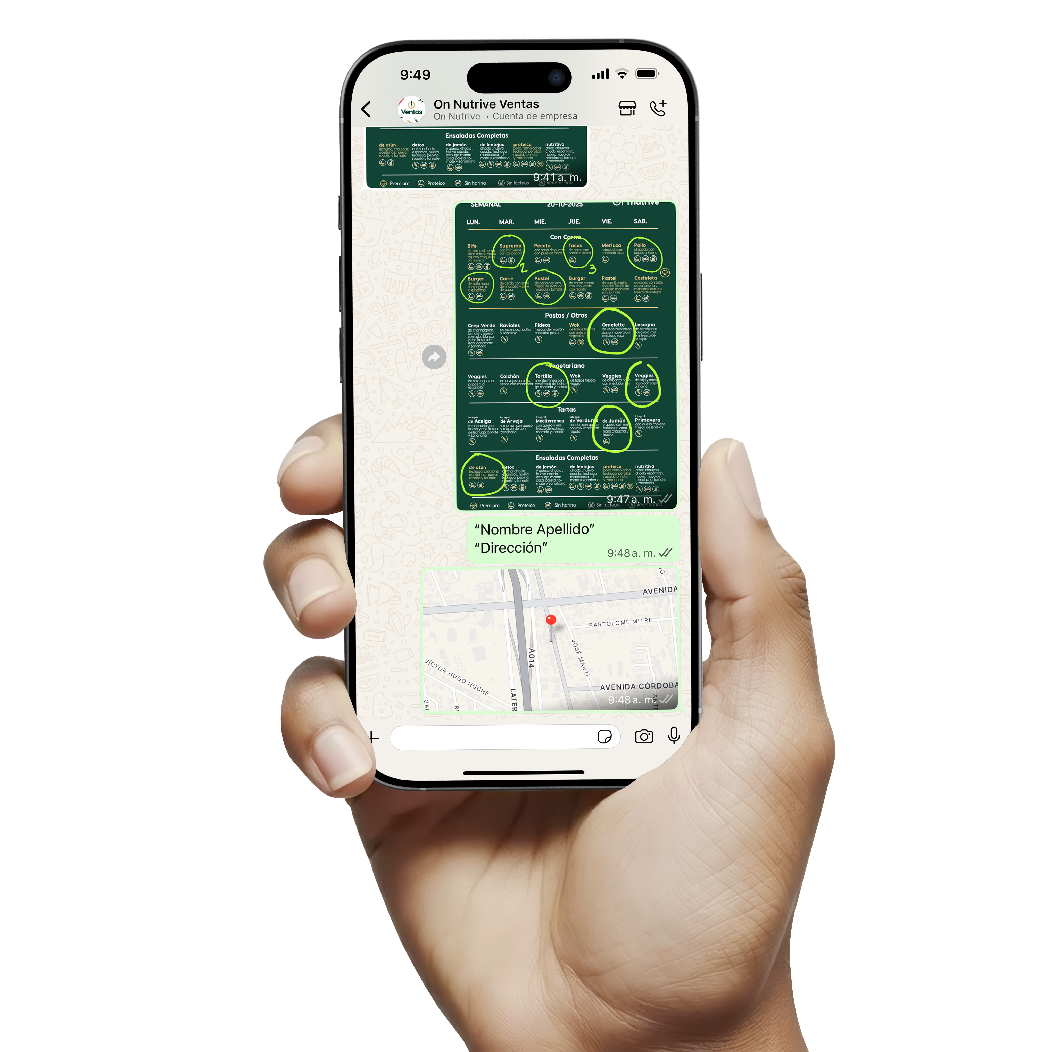 Disfrutar comida saludable